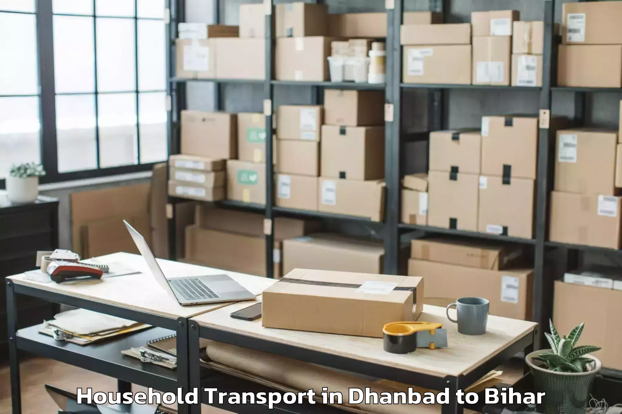 Trusted Dhanbad to Waris Aliganj Household Transport